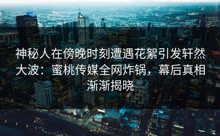 神秘人在傍晚时刻遭遇花絮引发轩然大波：蜜桃传媒全网炸锅，幕后真相渐渐揭晓